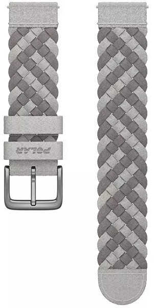 Řemínek Alcantra 20 mm M/L šedá
