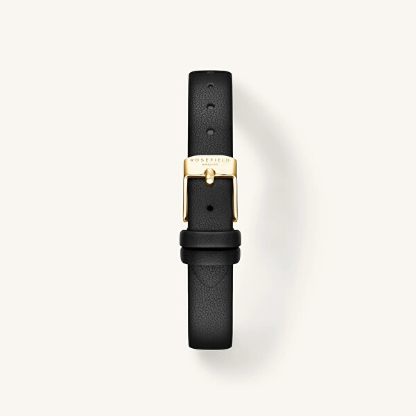 Ovale Black Matte Black Leather Gold OVBGLG-OV18