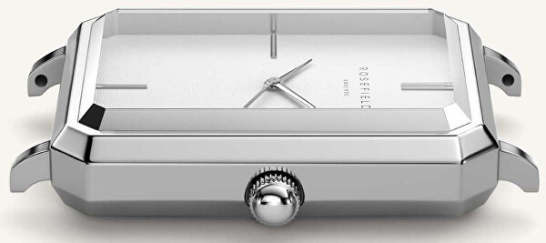 The Octagon White Sunray Steel Silver OCWSS-O41