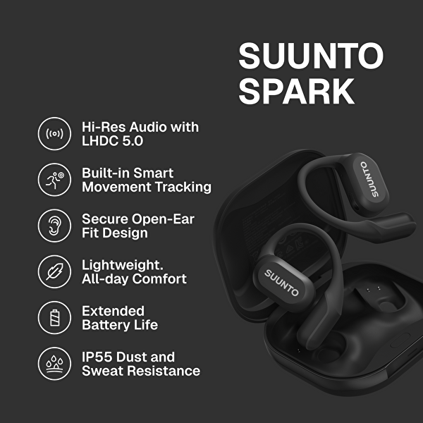 Sluchátka Suunto Spark Black SS051356000