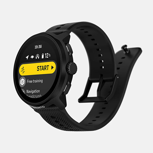 Suunto Run All Black Silicon Strap