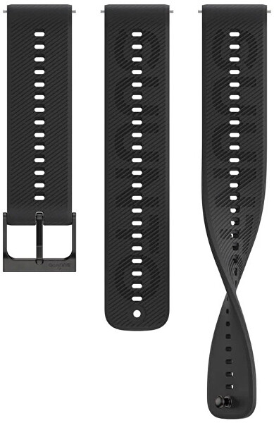 Řemínek 22mm Athletic 6 All Black S+M SS051068000