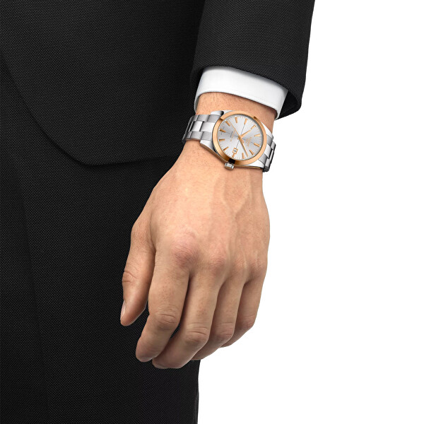 Gentleman Powermatic 80 Silicium 18K Gold Bezel T927.407.41.031.00