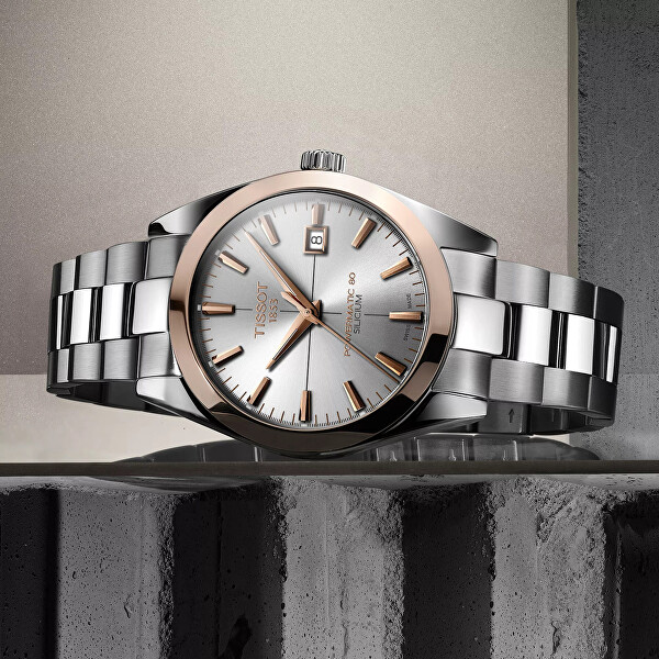 Gentleman Powermatic 80 Silicium 18K Gold Bezel T927.407.41.031.00