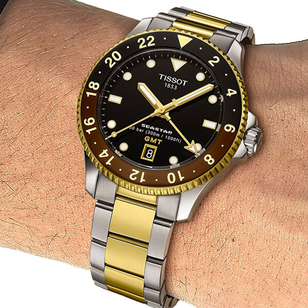 Seastar 1000 GMT Quartz – T120.852.22.051.00