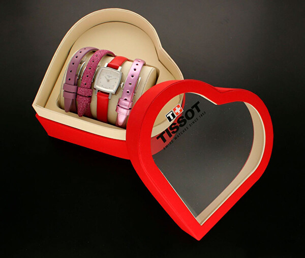 SET Lovely Square Valentines T058.109.16.036.00