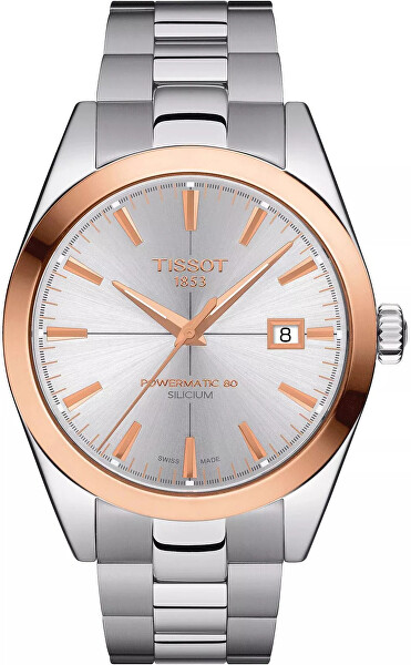 Gentleman Powermatic 80 Silicium 18K Gold Bezel T927.407.41.031.00