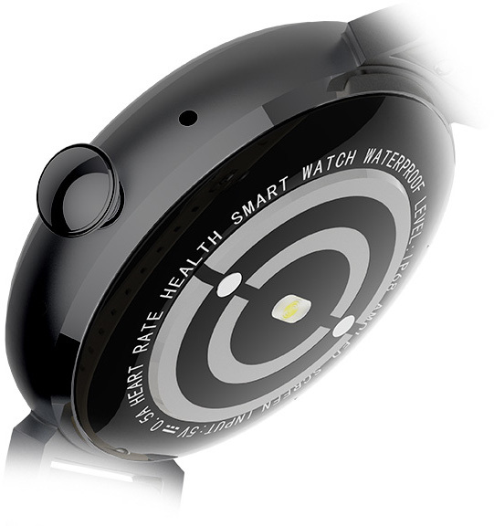 AMOLED Smartwatch DM70 – Black – Black