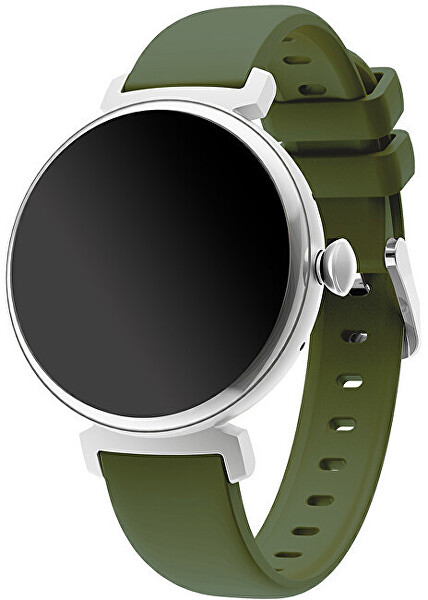 AMOLED Smartwatch DM70 – Silver – Green