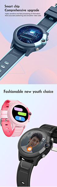 Dětské Smartwatch WD36P s GPS lokátorem a fotoaparátem - Pink