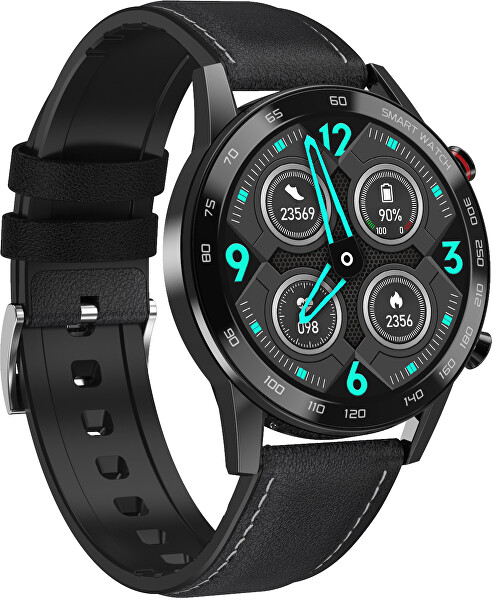 Smartwatch WO95BL - Black Leather