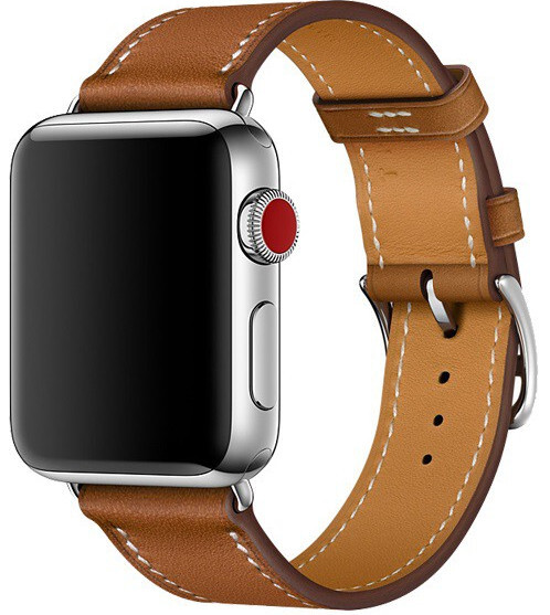 Kožený remienok na Apple Watch – Hnedý 38/40/41 mm