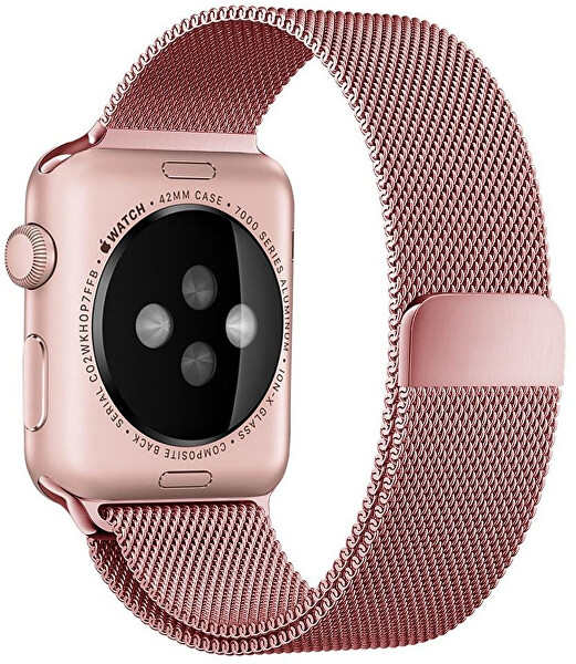 Milánói acél szíj Apple Watch - Rózsaszín 38/40/41 mm