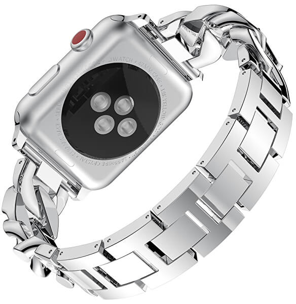 Kovový tah  pro Apple Watch - Stříbrný - 38/40/41 mm