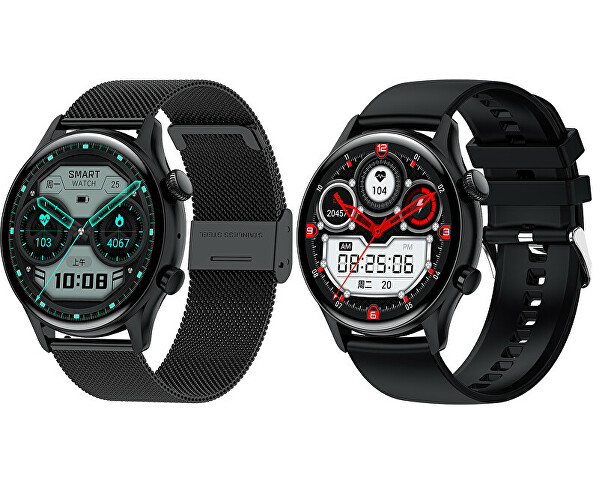 SET AMOLED Smartwatch W80BKM PRO + pótszíj