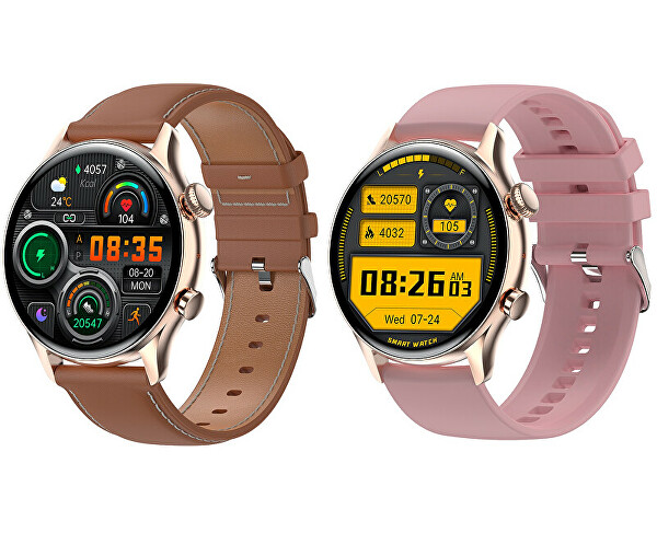 SET AMOLED Smartwatch W80GBNL PRO + náhradní řemínek