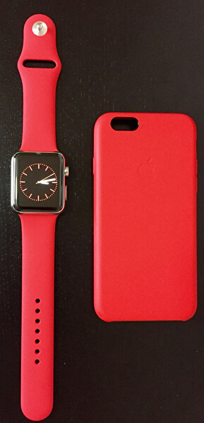 Szilikon szíj Apple Watch - Piros 38/40/41 mm - S/M