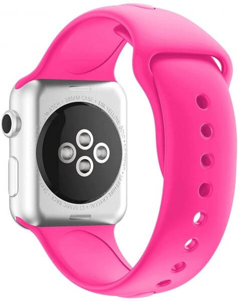 Szilikon szíj Apple Watch - Barbie rózsaszín 42/44/45/49 mm- S/M