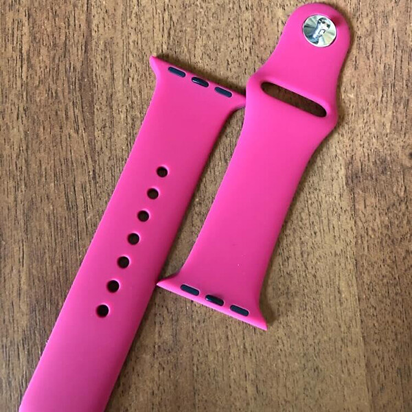 Silikonarmband für Apple Watch - Barbie pink - S / M.  42/44/45/49 mm
