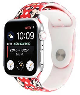 Silikonový řemínek pro Apple Watch - Červený Mickey Mouse 42/44/45/49 mm
