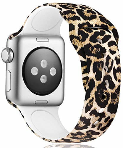 Silikónový remienok na Apple Watch - Leopardí vzor 42/44/45/49 mm