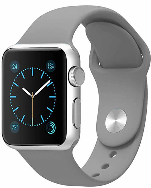 Silikonarmband für Apple Watch - Grau 42/44/45/49 mm