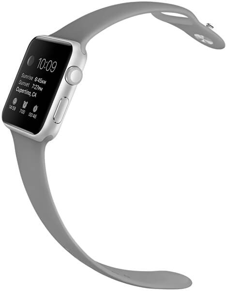 Silikónový remienok na Apple Watch – Sivý 38/40/41 mm – S/M