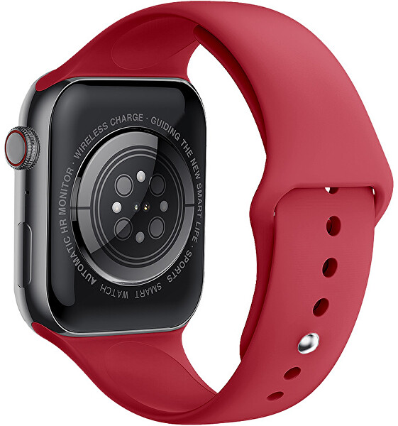 SLEVA - Smartwatch DM10 – Black - Red