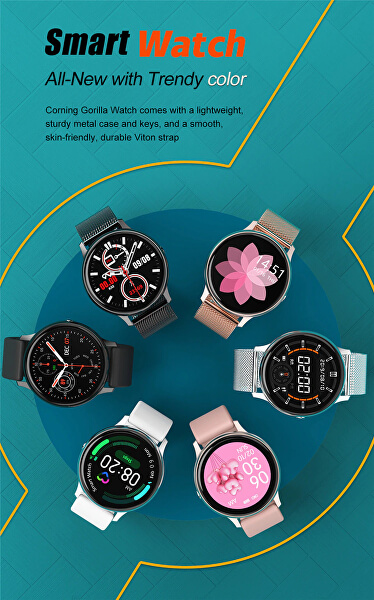 Smartwatch W33WS - White Silicon