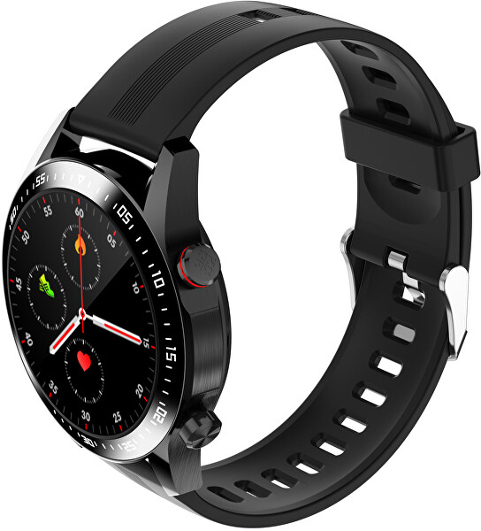 Smartwatch WO21BKS - Black Silicon