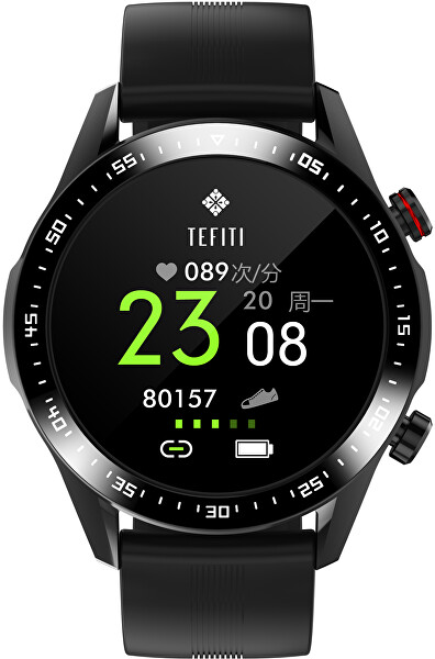 Smartwatch WO21BKS - Black Silicon