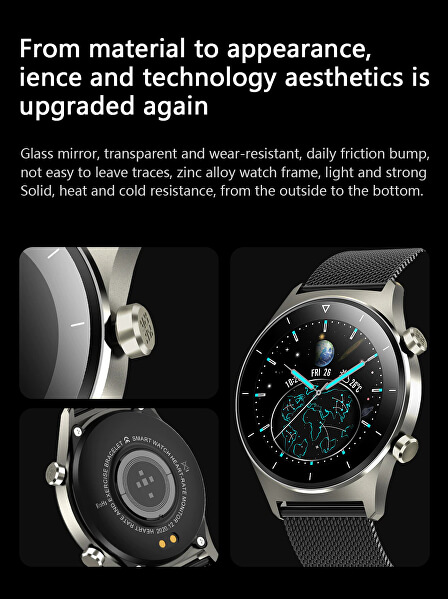 Smartwatch W44BST - Black Stainless