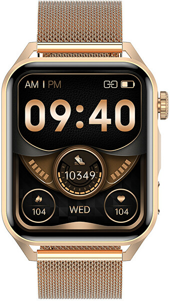 AMOLED Smartwatch W280GDM - Gold