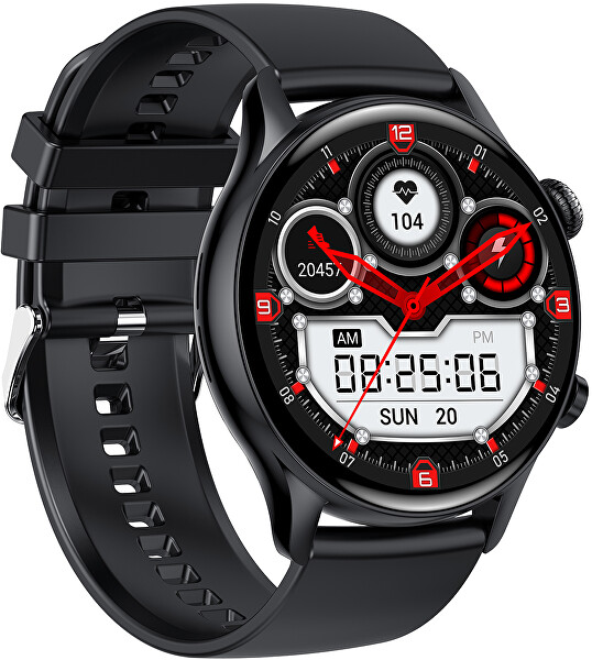 SET AMOLED Smartwatch W80BKL PRO + náhradní řemínek