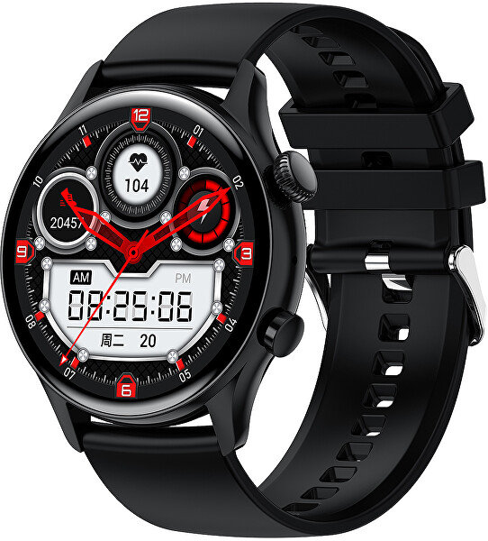 SET AMOLED Smartwatch W80BKM PRO + náhradní řemínek