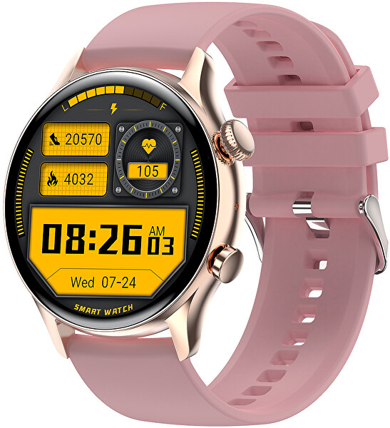 SLEVA - SET AMOLED Smartwatch W80GDM PRO + náhradní řemínek