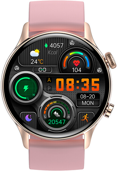 SLEVA - SET AMOLED Smartwatch W80GDM PRO + náhradní řemínek