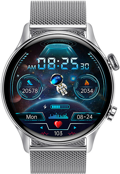 SET AMOLED Smartwatch W80SRM PRO + náhradní řemínek