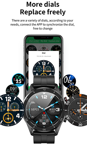 GPS Smartwatch WO76BK - Black