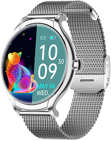 Smartwatch KM30 – Silver SZETT tartalék szíjjal