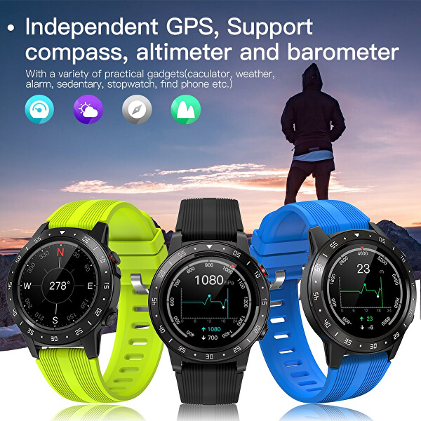 Smartwatch s GPS W5BE - Blue