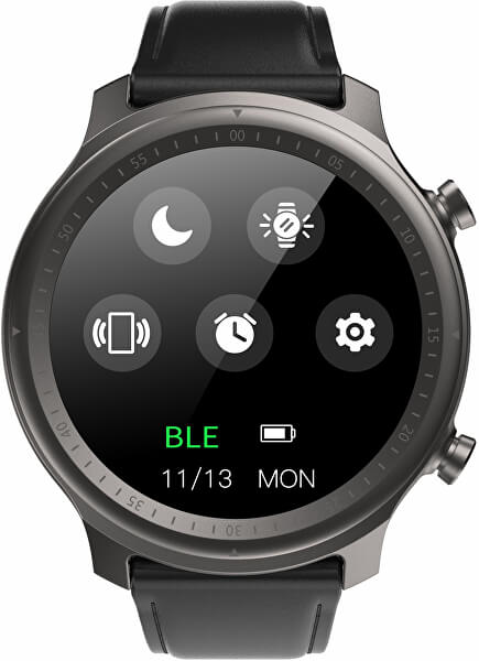 Smartwatch W30BL - Black Leather