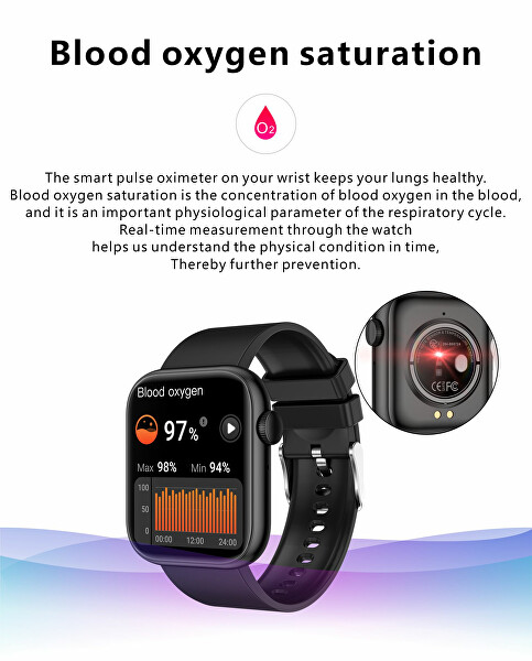 Smartwatch WQX7B - Black