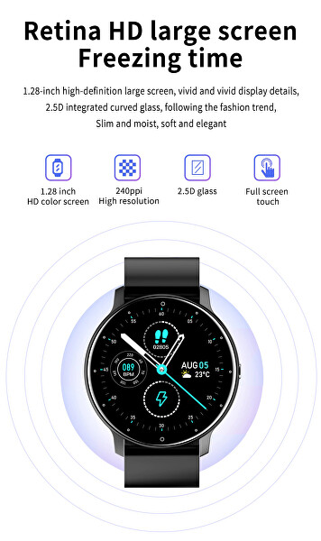 Smartwatch W02B - Black