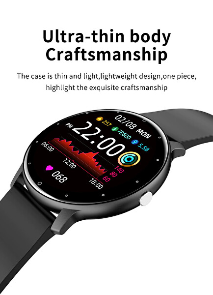 Smartwatch W02B - Negru