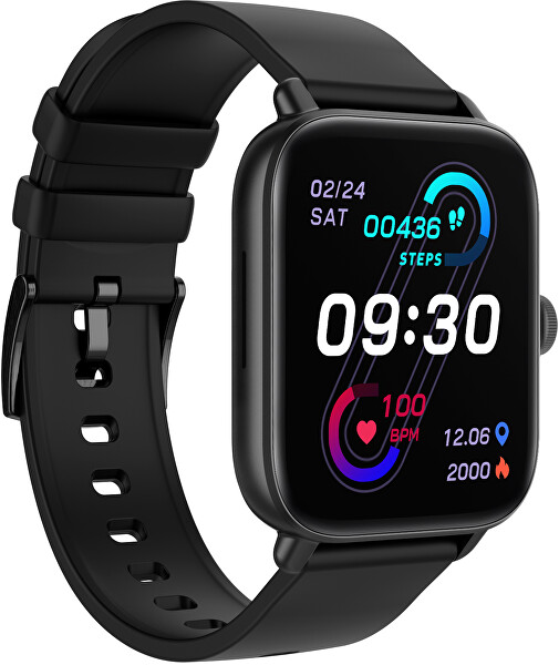 SLEVA V - Smartwatch W20GT - Black
