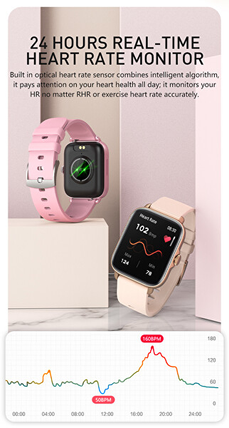 SLEVA - Smartwatch W20GT - Pink - SLEVA VI