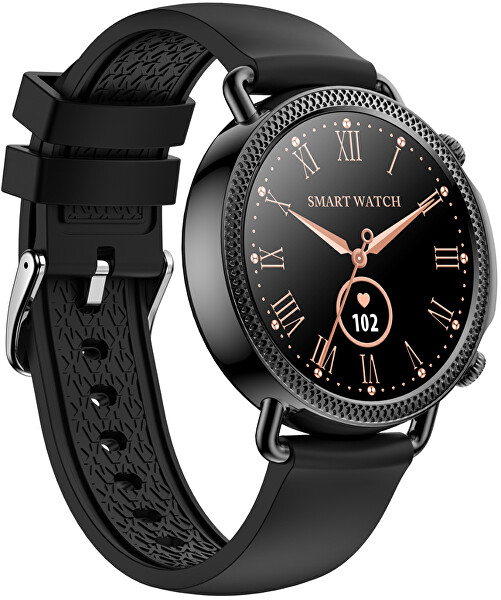 Smartwatch W25P - Black Silicone