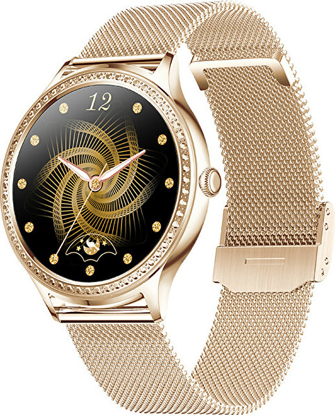 Smartwatch W35AK - Gold-steel - SET