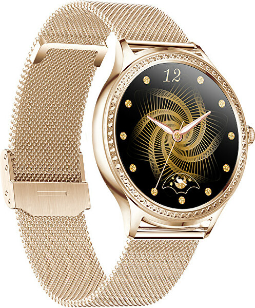 Smartwatch W35AK - Gold-steel - SET